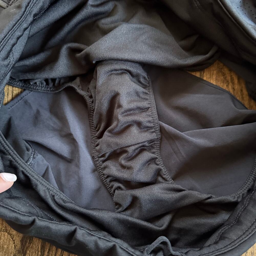 Athleta Womens Solid Black Athletic Running Shorts with Liner Size Medium - Picture 6 of 9